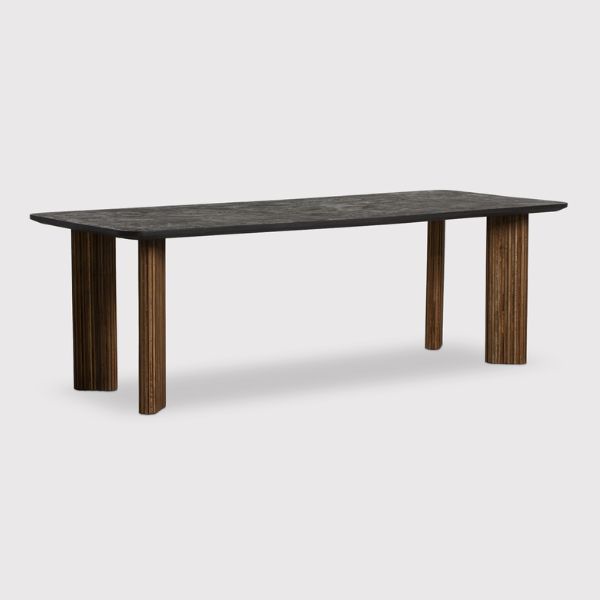 Reclaimed Teak Wood Rectangular 240cm Dining Table seats 6