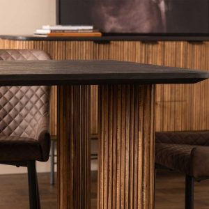 Reclaimed Teak Wood Rectangular 240cm Dining Table sustainable