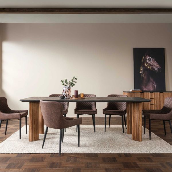 Reclaimed Teak Wood Rectangular 240cm Dining Table